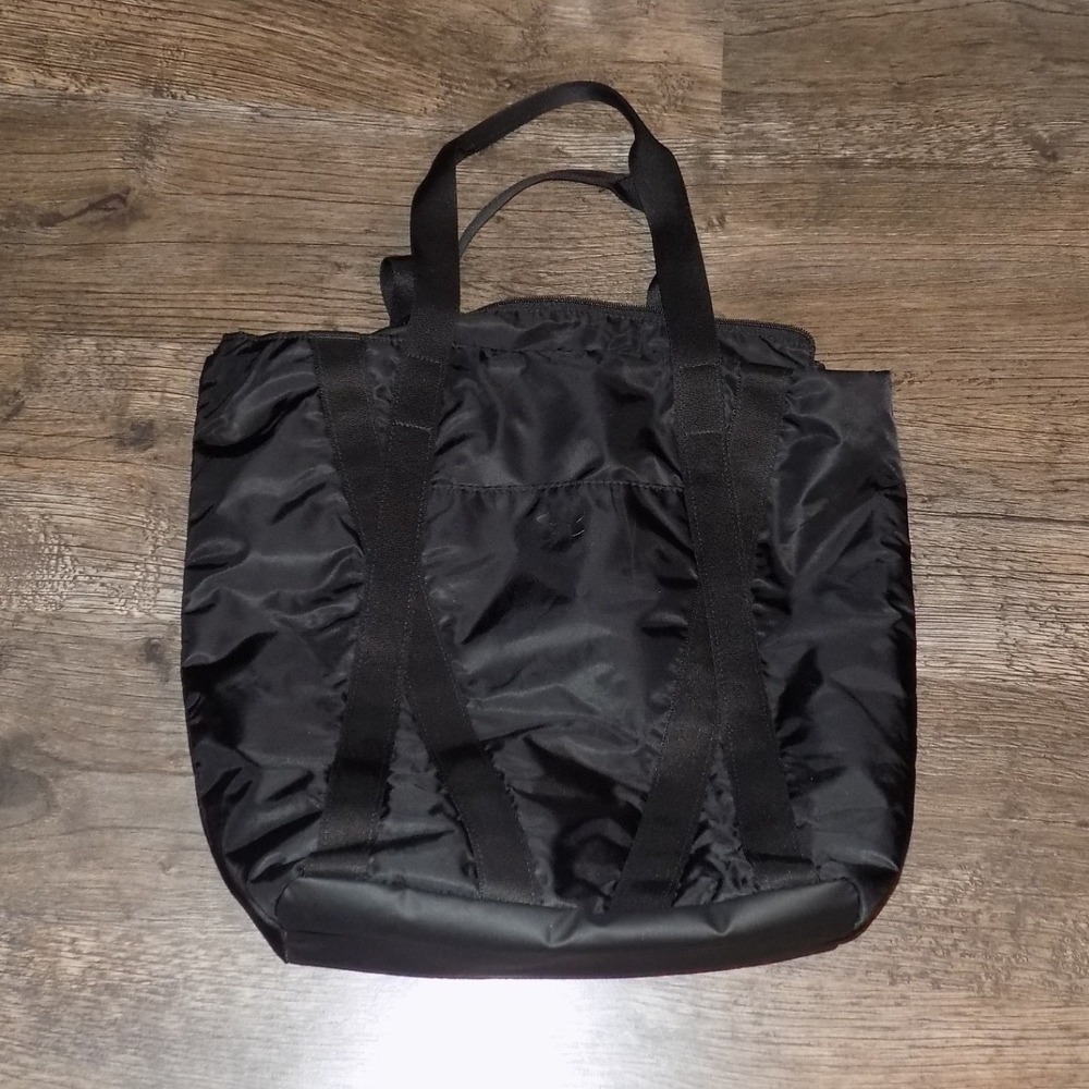 Under Armour Nylon Zip Top Tote Bag Womens OS Black Good Sporty‎ Gym Travel